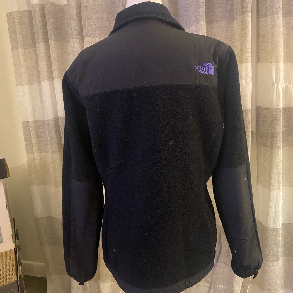 The North Face Black and Purple Fleece Coat - Picture 8 of 12